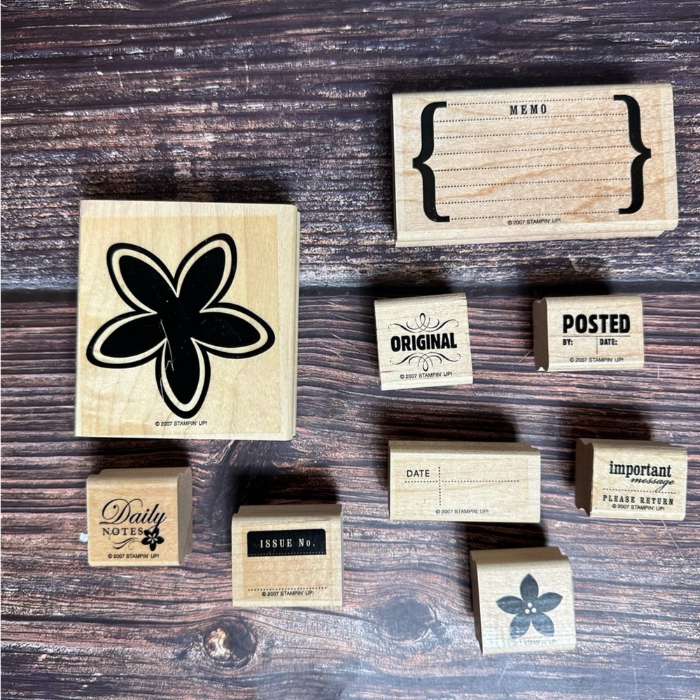 Stampin' Up! Office Accoutrement Stamp Set 9 Pieces